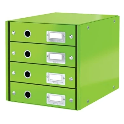 Abbildung von Leitz Schubladenset Click &amp; Store WOW 3 Schubladen, Grün, 286 x 282 358 mm