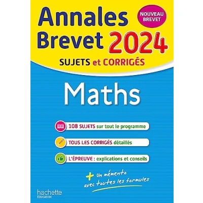 Abbildung von Annales BREVET 2024 Maths: Sujets et corrigés
