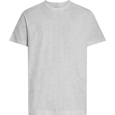 Abbildung von Calvin Klein Lounge Nachtwäsche Shirt, Herren, Größe: XL, Grey heather