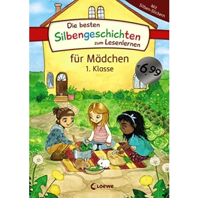 Abbildung von Die besten Silbengeschichten zum Lesenlernen für Mädchen 1. Klasse: Erstlesebuch mit farbiger Silbentrennung Grundschüler ab 6 Jahre