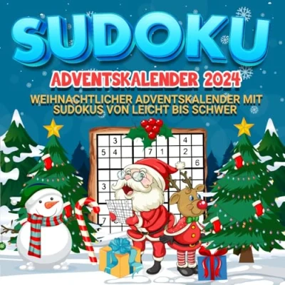 Abbildung von Sudoku Adventskalender 2024: 24 Weihnachtsrätsel von leicht schwer