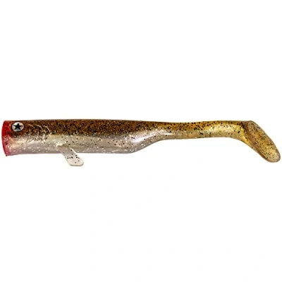 Abbildung von LMAB Drunk Bait 8, 12, 16 &amp; 20 cm Gummifisch Angelköder Gummiköder für: Zander, Barsch Hecht Zanderköder Barschköder Hechtköder (12 cm, Champagner Steffi)