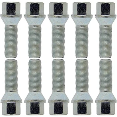 Abbildung von 10 Radschrauben Radbolzen Kegelbund silber M12x1,5 45mm