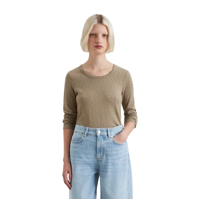 Abbildung von Marc O&#039;Polo Denim Langarmshirt, Damen, Größe: Medium, Dusky green