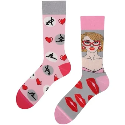 Abbildung von TODO Lustige Socken für Sex mit Sexstellungen, Motiv Männer Kamasutra Stellungen 43 46