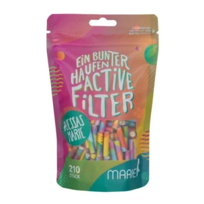 Abbildung von Marie 20629 Active Filter 6mm 210 Stück in bunt im wiederverschließbarem Beutel, Papier