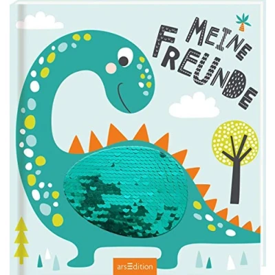 Abbildung von Meine Freunde Dinos (mit Wendepailletten): Freundebuch ab 4 Jahren für Kindergarten und Kita, kleine Dinosaurier Fans