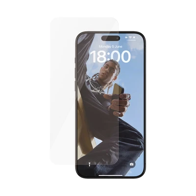 Abbildung von Apple iPhone 15 Pro Max Panzerglas PanzerGlass SAFE Ultra Wide Fit Screenprotector Displayschutz für das