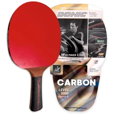 Abbildung von Donic Schildkröt Carbon Tischtennisschläger Waldner 5000, ITTF Belag, 751805, KEINE FARBE