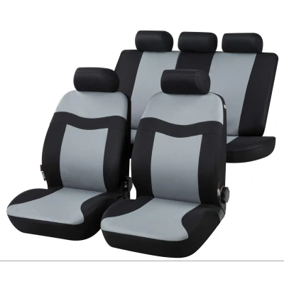 Abbildung von WALSER Rockford 13414 Sitzschonbezug schwarz/grau Polyester vorne und hinten VOLKSWAGEN: Polo V Hatchback, IV Golf Alltrack 7