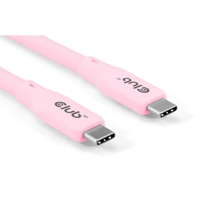 Abbildung von Club3D CAC 3002 Lifestyle USB C Kabel PD 240W,20Gbps 2m pink