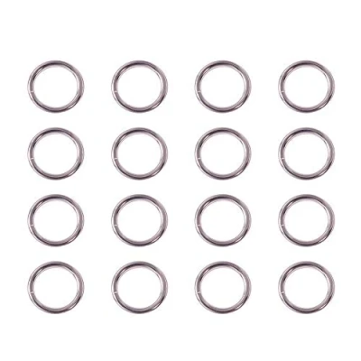 Abbildung von PandaHall 360pcs Messing Jump Ringe Silber Open 8mm Lock Runde offene Verbindungsstücke für DIY Halskette Armband Ohrring Anhänger Choker Schmuck Herstellung
