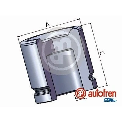 Abbildung von AUTOFREN SEINSA D025791 Kolben, Bremssattel 51 Vorderachse TRW DODGE: Journey MPV