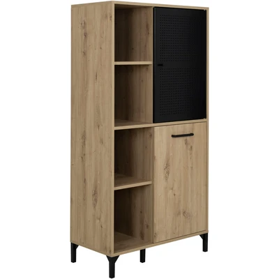 Abbildung von Gami Hochschrank »CRAFT«, Hochchrank mit 2 Türen und 4 offenen Fächern