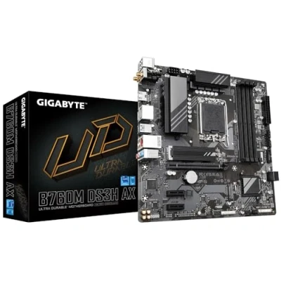 Abbildung von Gigabyte B760M DS3H AX Mainboard (B760,S1700,mATX,Intel)