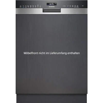 Abbildung von Siemens SN55ZS49CE iQ500 Teilintegrierter Geschirrspüler/C / 75 kWh 14 MGD/Zeolith Trocknung/Smart Home kompatibel via Connect/glassZone im Oberkorb