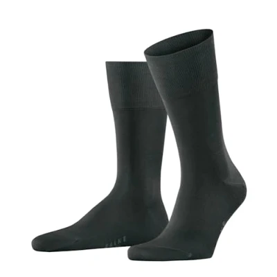 Abbildung von FALKE Herren Socken Tiago M So nachhaltige Fil D&#039;Ecosse Baumwolle einfarbig 1 Paar, Grün Forest 7474, 39 40