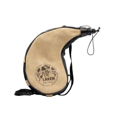 Abbildung von Laken Leder Wasserflasche Canteen Nierenförmig 1.5L