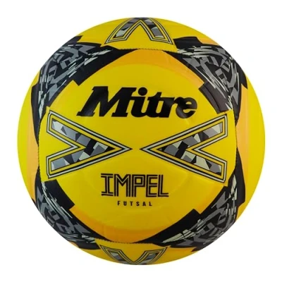 Abbildung von Mitre Impel Futsal 24 Fußball, Unisex, für Erwachsene, Fluo Gelb/Schwarz/Kreisgrau, 3