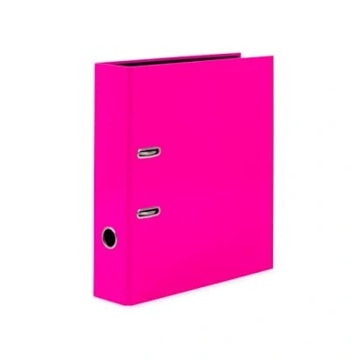 Abbildung von HERMA Ordner A4 Neon Pink, 7 cm breit, Kinder Ringordner, einfarbiger Aktenordner in leuchtender Farbe für Jungen und Mädchen