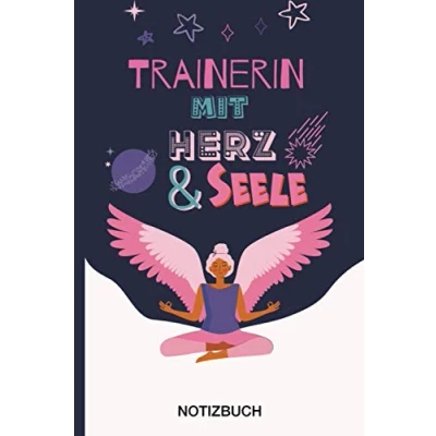 Abbildung von Trainerin mit Herz &amp; Seele: A5 Notizbuch als Geschenk für eine /punktiert Geschenke zum GeburtstagGeburtstagsgeschenk Kollegin