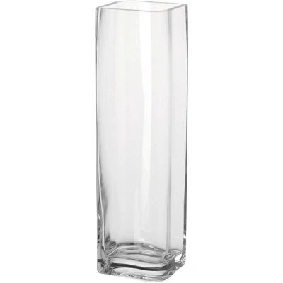 Abbildung von LEONARDO HOME Kasten Vase Lucca, moderne Blumenvase, handgefertigtes Unikat in rechteckiger Form aus Glas, H 30 x B 11 cm, 014327