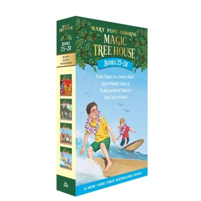 Abbildung von Magic Tree House Books 25 28 Boxed Set: Stage Fright on a Summer Night; Good Morning, Gorillas; Thanksgiving Thursday; High Tide in Hawaii