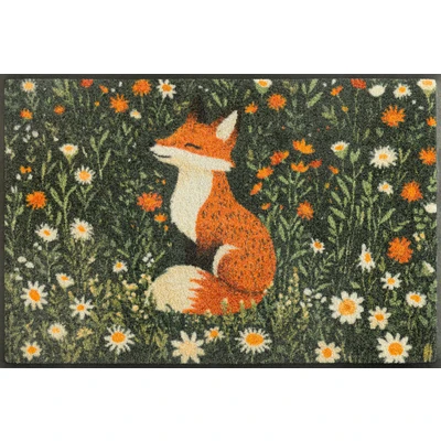 Abbildung von wash+dry by Kleen-Tex Fußmatte "Floral Fo/y" rechteckig 7 mm Höhe