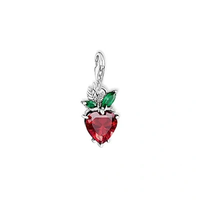 Abbildung von Thomas Sabo Damen Charm Anhänger Erdbeere Club 925 Sterlingsilber 1877 667 7