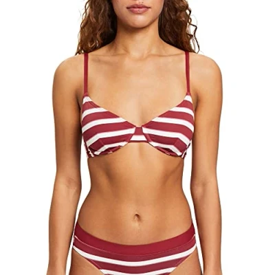 Abbildung von ESPRIT Damen Brela Beach Rcs Uw.bra Bikini, Dark Red 3, C EU