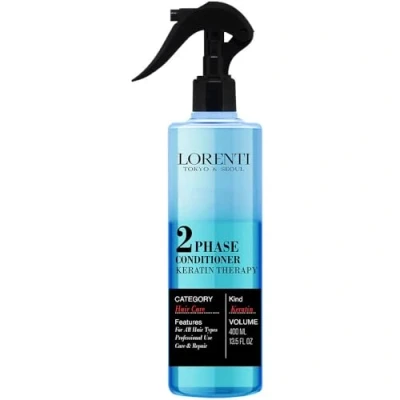 Abbildung von LORENTI TOKYO &amp; SEOUL 2Phase Hair Conditioner 400ml Keratin Haarkur Sprüh kur Treatment entwirrender Leave in Sprühconditioner für normales bis trockenes Haar Two Phase