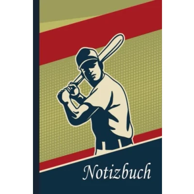 Abbildung von Baseball Notizbuch: Notizbuch, breit liniertes, liniertes Papier Notizbuch für Schule, Studenten, Geschenk Kinder, Jungen, Mädchen, Teenager, Liebhaber
