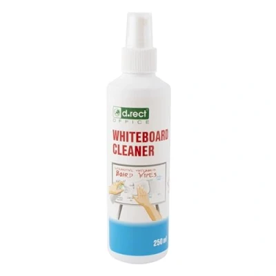 Abbildung von D.RECT Whiteboard Reiniger 250ml Pump Spray Flasche Cleaner zur Reinigung: Whiteboard, Magnettafel, Flipchart Entfernt Marker Farbe, Staub, Streifen und Verfärbungen