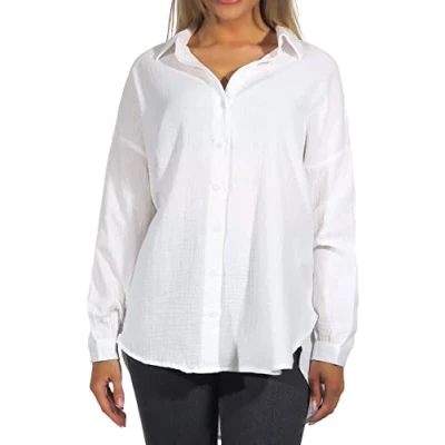 Abbildung von ONLY Onlthyra Hemdbluse weiss, Damen, Größe: Small, Weiss