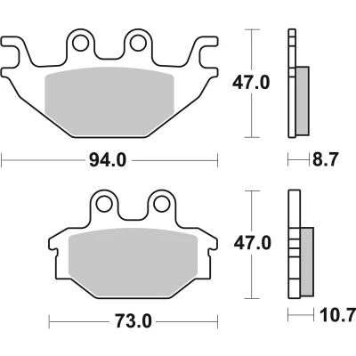 Abbildung von TRW Organic Allround MCB760 Bremsbelagsatz