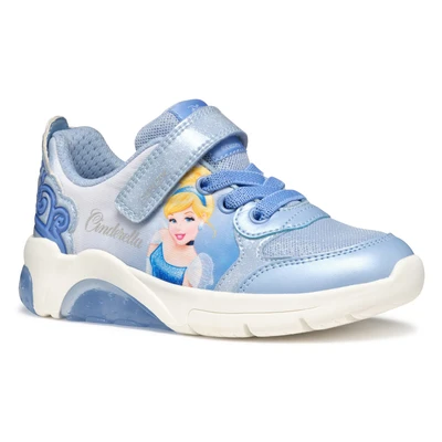 Abbildung von Geox Light UP Disney Cinderella J Fadinlight GIRL Sneaker low für Kinder, Größe: 26, Sky/blue Schuhe