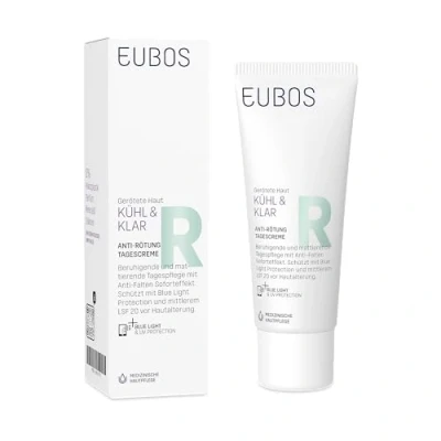 Abbildung von EUBOS KÜHL &amp; KLAR ANTI RÖTUNG Tagescreme Beruhigende und mattierende Tagespflege für gerötete Haut LSF 20 Schützt vor blauem Bildschirmlicht Von Dermatologen empfohlen 40ml