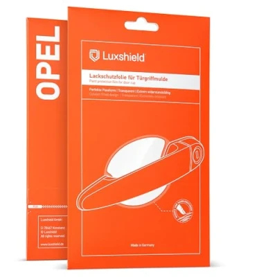 Abbildung von Luxshield Auto Türgriff Schutzfolie Griffmulde für Opel Astra Sports Tourer K B16 I 2015 2021 Kratzschutz, Lackschutzfolie Transparent glänzend
