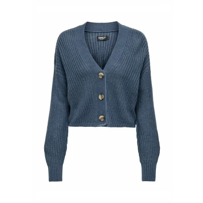 Abbildung von ONLY Onlcarol NICE Strickjacke, Damen, Größe: XS, Vintage indigo
