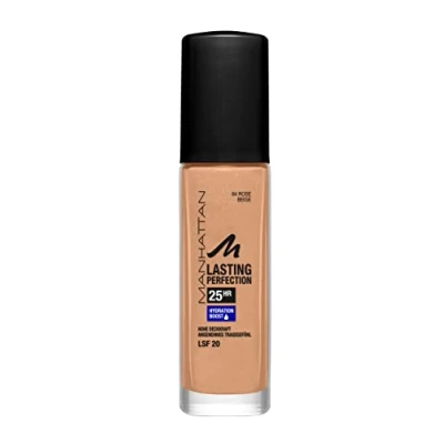 Abbildung von Manhattan Cosmetics Lasting Perfection Foundation Foundation, Damen, Größe: 30 ml, Rose beige