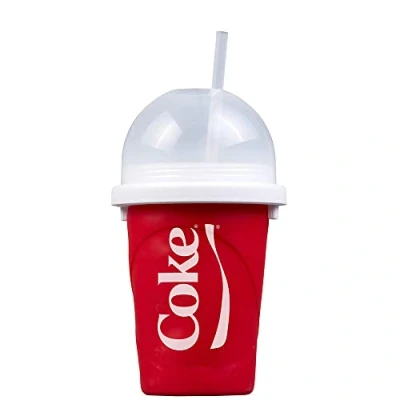 Abbildung von Magic Freez Slushy Maker Becher mit Strohhalm und Löffel Cup für Eis Selber Machen Tragbarer Slush Machine fur Alle Mixer (Grün)