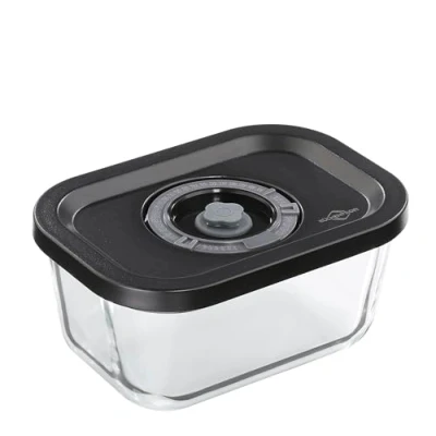 Abbildung von KÜCHENPROFI EASYFRESH Vakuumdose S Bruchsicheres Glas Lebensmittel konservieren per Vakuumpumpe Vakuumbox mit Kunststoff Deckel Luftdicht und auslaufsicher Backofen spülmaschinenfest