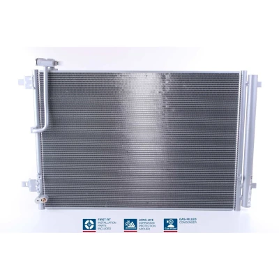 Abbildung von NISSENS 940452 Klimakondensator mit Trockner Aluminium 675 R 134a