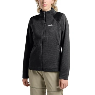 Abbildung von Jack Wolfskin Taiga FZ W Fleecejacke, Damen, Größe: Small, Black
