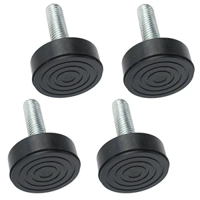 Abbildung von SPARES2GO Universal Waschmaschinen Fuß zum Einschrauben, 10 mm Gewinde, 4 Stück