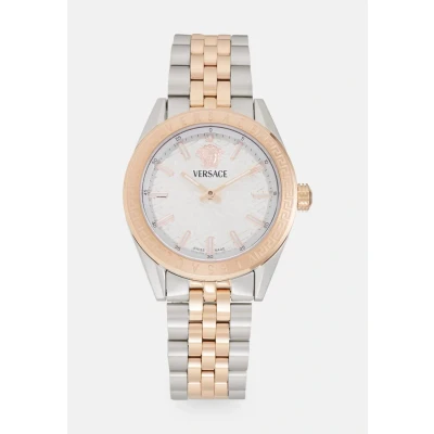 Abbildung von Versace Watches CODE LADY Uhr rosegoldcoloured/silvercoloured, Damen, Größe: One Size, Rosegold coloured/silver coloured