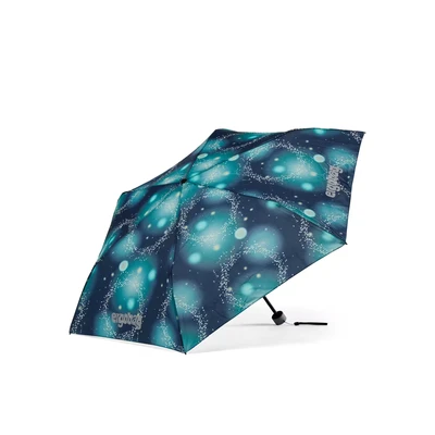 Abbildung von ergobag Regenschirm Kinderschirm für die Schultasche, ultraleicht und klein mit Tasche, reflektierend windfest RaumfahrBär Dunkelblau