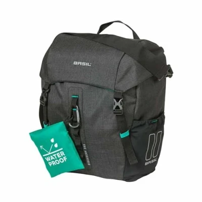 Abbildung von Basil Discovery 365D single bicycle bag M 9 liters black melee 12 x 25 33 cm