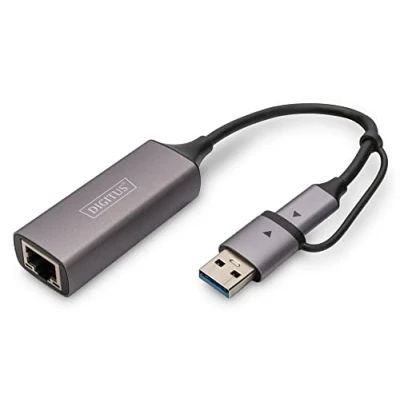 Abbildung von DIGITUS DN 3028 USB Type C™ Gigabit Ethernet Adapter 2.5G, + A (USB3.1/3.0)