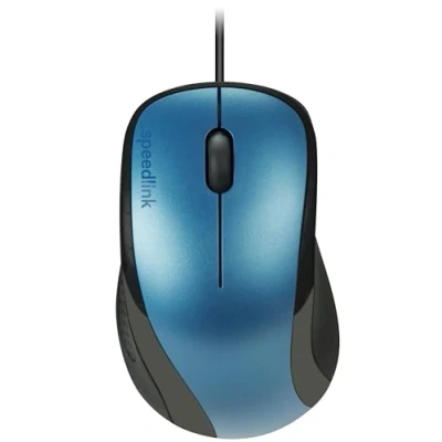 Abbildung von Speedlink KAPPA Mouse wired leichte USB Maus mit Kabel, PC kabelgebunden für PC, Laptop und Notebook, Büro, Office, 1000dpi, blau